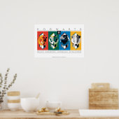 Harry Potter | HOGWARTS™ House Sigils Poster (Küche)