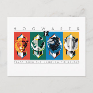 Harry Potter | HOGWARTS™ House Sigils Postkarte