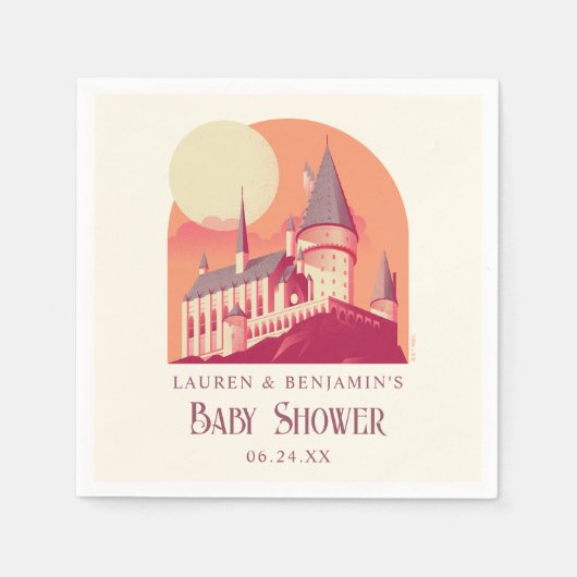Harry Potter | Hogwarts Mädchen Baby Shower Serviette (Vorderseite)
