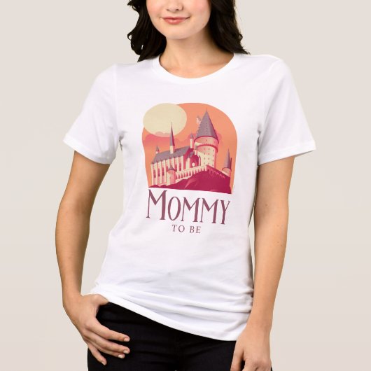 Harry Potter | Hogwarts Mädchen Baby Shower Tri-Blend Shirt (Vorderseite)