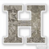 Harry Potter | Hogwarts Monogramm Aufkleber (Vorderseite)