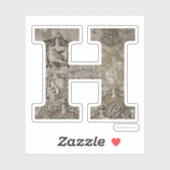 Harry Potter | Hogwarts Monogramm Aufkleber (Blatt)