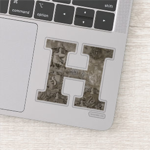 Harry Potter   Hogwarts Monogramm Aufkleber