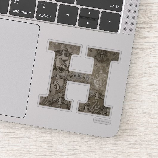 Harry Potter | Hogwarts Monogramm Aufkleber (Detail)