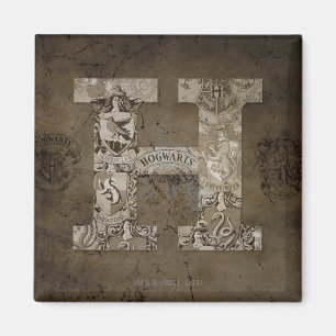 Harry Potter Hogwarts Monogramm Magnet