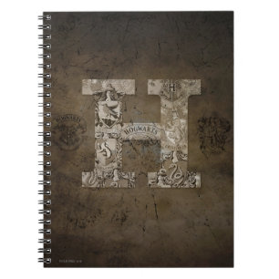 Harry Potter Hogwarts Monogramm Notizblock