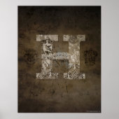 Harry Potter | Hogwarts Monogramm Poster (Vorne)