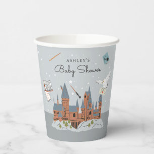 Harry Potter Hogwarts-Muster-Baby-Shower Pappbecher