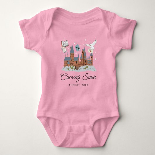 Harry Potter & Hogwarts New Baby Ankündigung Strampler (Vorderseite)