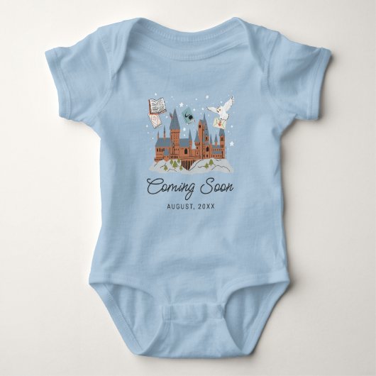 Harry Potter & Hogwarts New Baby Ankündigung Strampler (Vorderseite)