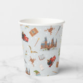 Harry Potter | Hogwarts Pattern Baby Shower Pappbecher (Rückseite)