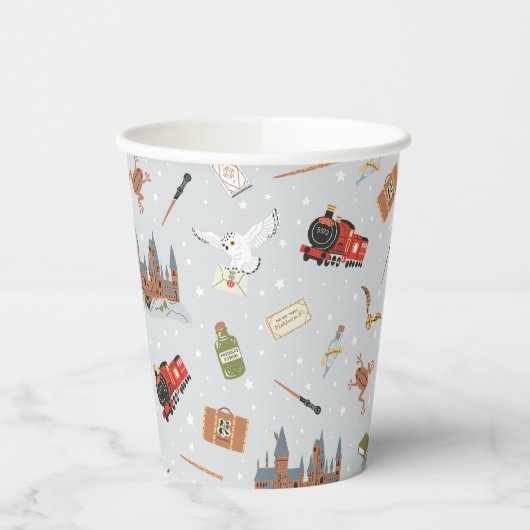 Harry Potter | Hogwarts Pattern Baby Shower Pappbecher (Links)