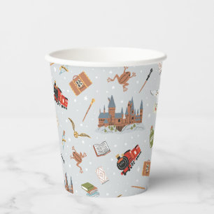 Harry Potter Hogwarts Pattern Baby Shower Pappbecher