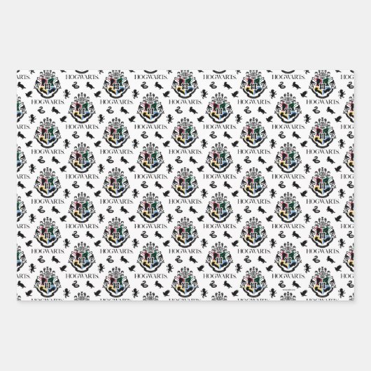 Harry Potter | HOGWARTS™ Primarschulen-Wappen Geschenkpapier Set (Vorderseite 2)