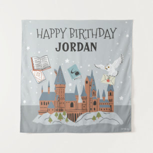 Harry Potter   Hogwarts-Schloss Alles Gute zum Geb Wandteppich