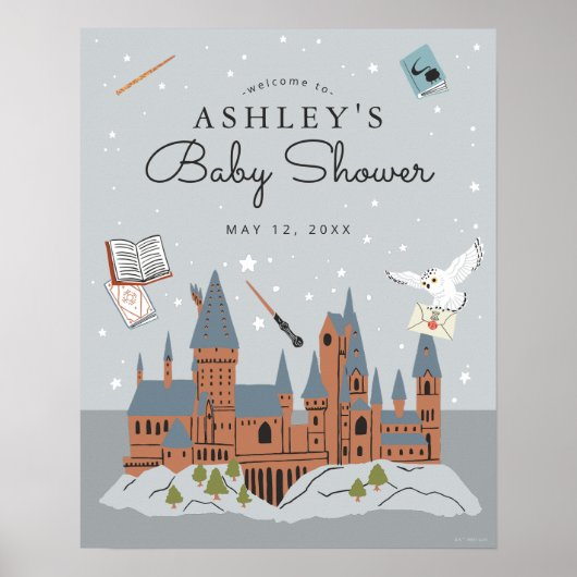 Harry Potter | Hogwarts-Schloss-Baby-Party Poster (Vorne)