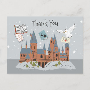 Harry Potter   Hogwarts-Schloss Danke Postkarte