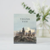 Harry Potter Hogwarts-Schloss Danke Postkarte (Stehend Vorderseite)