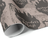 Harry Potter | HOGWARTS™ Schloss Marauder's Map Geschenkpapier (Rolleneckpunkt)