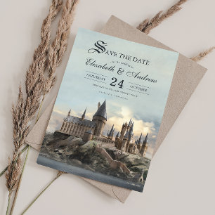 Harry Potter   Hogwarts-Schloss Save-the-Date Einladung