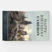 Harry Potter | Hogwarts-Schloss Tageslicht Banner (Horizontal)