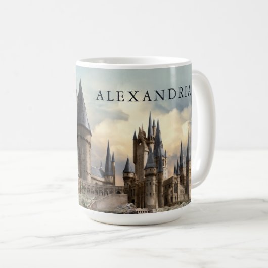 Harry Potter | Hogwarts-Schloss Tageslicht Kaffeetasse (VorderseiteRechts)