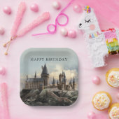 Harry Potter | Hogwarts-Schloss Tageslicht Pappteller (Party)