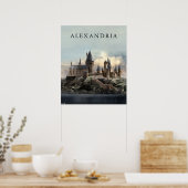 Harry Potter | Hogwarts-Schloss Tageslicht Poster (Küche)