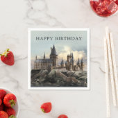 Harry Potter | Hogwarts-Schloss Tageslicht Serviette (Beispiel)