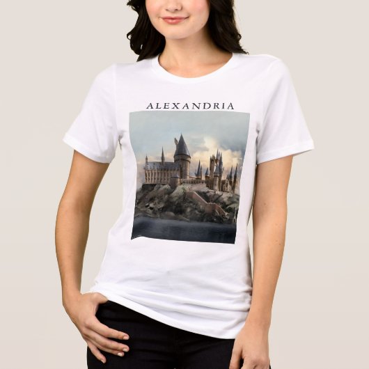 Harry Potter | Hogwarts-Schloss Tageslicht Tri-Blend Shirt (Vorderseite)