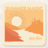 HARRY POTTER™ | HOGWARTS™ Summer Magic Rechteckiger Pappuntersetzer (Vorderseite)