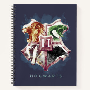 Harry Potter   HOGWARTS™ Wappen Aquarell Notizblock