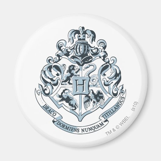 Harry Potter | Hogwarts Wappen - Blau Magnet (Vorne)