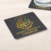 Harry Potter Hogwarts Wappen Geburtstag Rechteckiger Pappuntersetzer (angewinkelt)