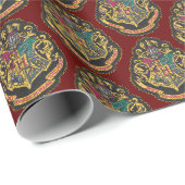 Harry Potter | Hogwarts-Wappen Geschenkpapier (Rolleneckpunkt)
