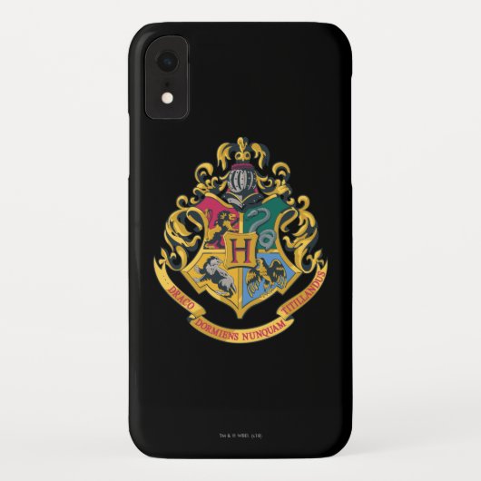 Harry Potter | Hogwarts-Wappen - Vollfarbe Case-Mate iPhone Hülle (Rückseite)