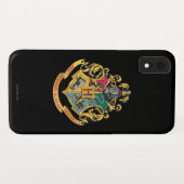 Harry Potter | Hogwarts-Wappen - Vollfarbe Case-Mate iPhone Hülle (Rückseite (Horizontal))
