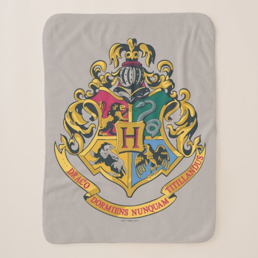 Harry Potter | Hogwarts Wappen - Vollfarbe Sherpadecke (Vorderseite)