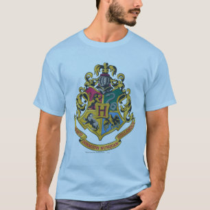 Harry Potter   Hogwarts-Wappen - Vollfarbe T-Shirt