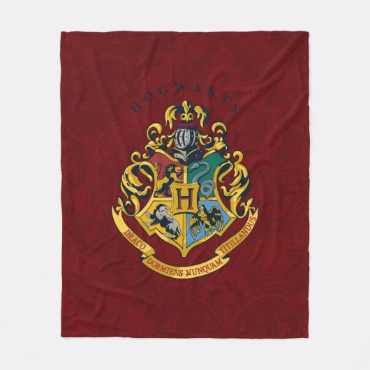 Harry Potter | Hogwarts-Wappen - Vollständig Fleecedecke (Vorderseite)