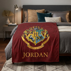 Harry Potter   Hogwarts-Wappen - Vollständig Fleecedecke