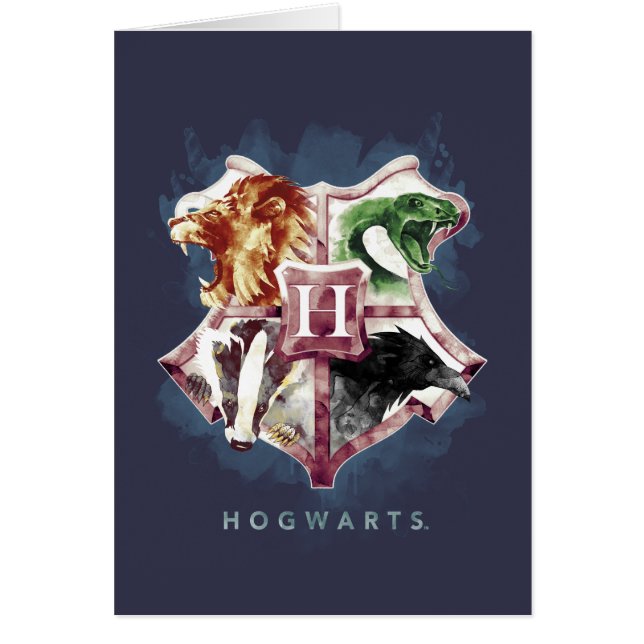Harry Potter | HOGWARTS™ Wappen Wasserfarbe (Vorne)