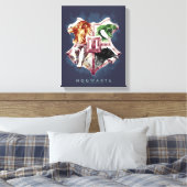 Harry Potter | HOGWARTS™ Wappen Wasserfarbe Leinwanddruck (Insitu (Schlafzimmer))