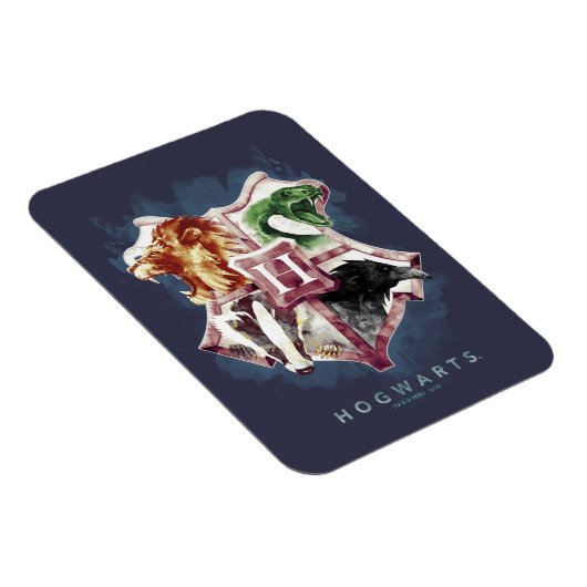 Harry Potter | HOGWARTS™ Wappen Wasserfarbe Magnet (Rechte Seite)