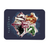 Harry Potter | HOGWARTS™ Wappen Wasserfarbe Magnet (Horizontal)