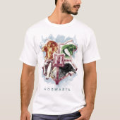 Harry Potter | HOGWARTS™ Wappen Wasserfarbe T-Shirt (Vorderseite)