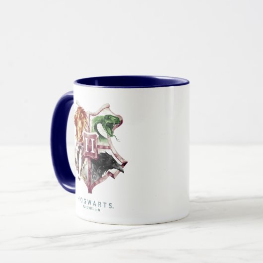 Harry Potter | HOGWARTS™ Wappen Wasserfarbe Tasse (Vorderseite Links)