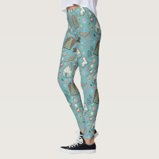HARRY POTTER™ HOGWARTS™ Weihnachts-Cookie-Muster Leggings