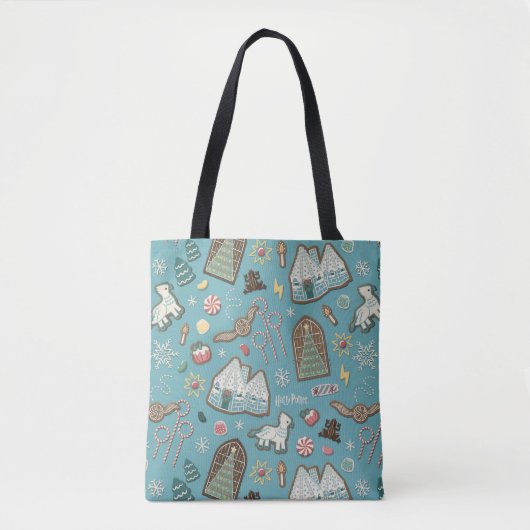 HARRY POTTER™ HOGWARTS™ Weihnachts-Cookie-Muster Tasche (Vorderseite)