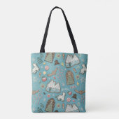HARRY POTTER™ HOGWARTS™ Weihnachts-Cookie-Muster Tasche (Rückseite)